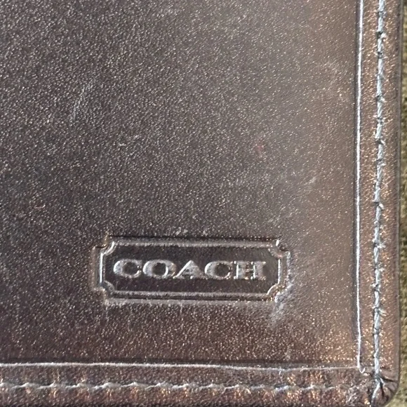 Coach Classic Black Tri-Fold Leather Wallet - Picture 5 of 16